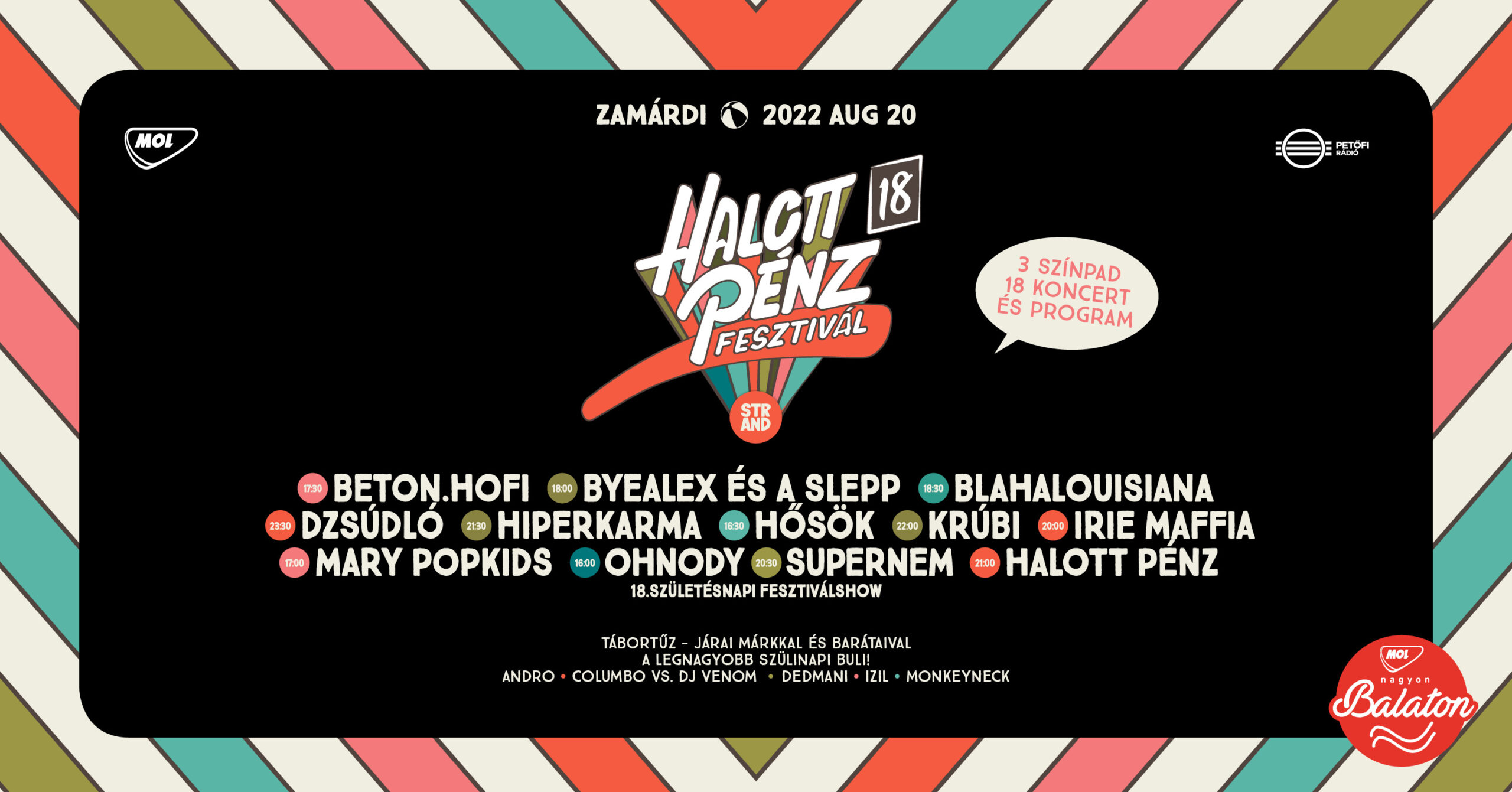 Halott Pénz Fesztivál augusztus 20-án Zamárdiban!