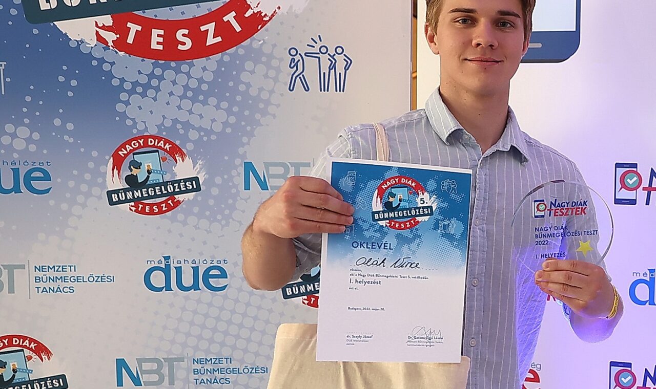 Betörőket leleplező diák és bringaőrült gimnazista is nyert a Nagy Diák Tesztek döntőiben