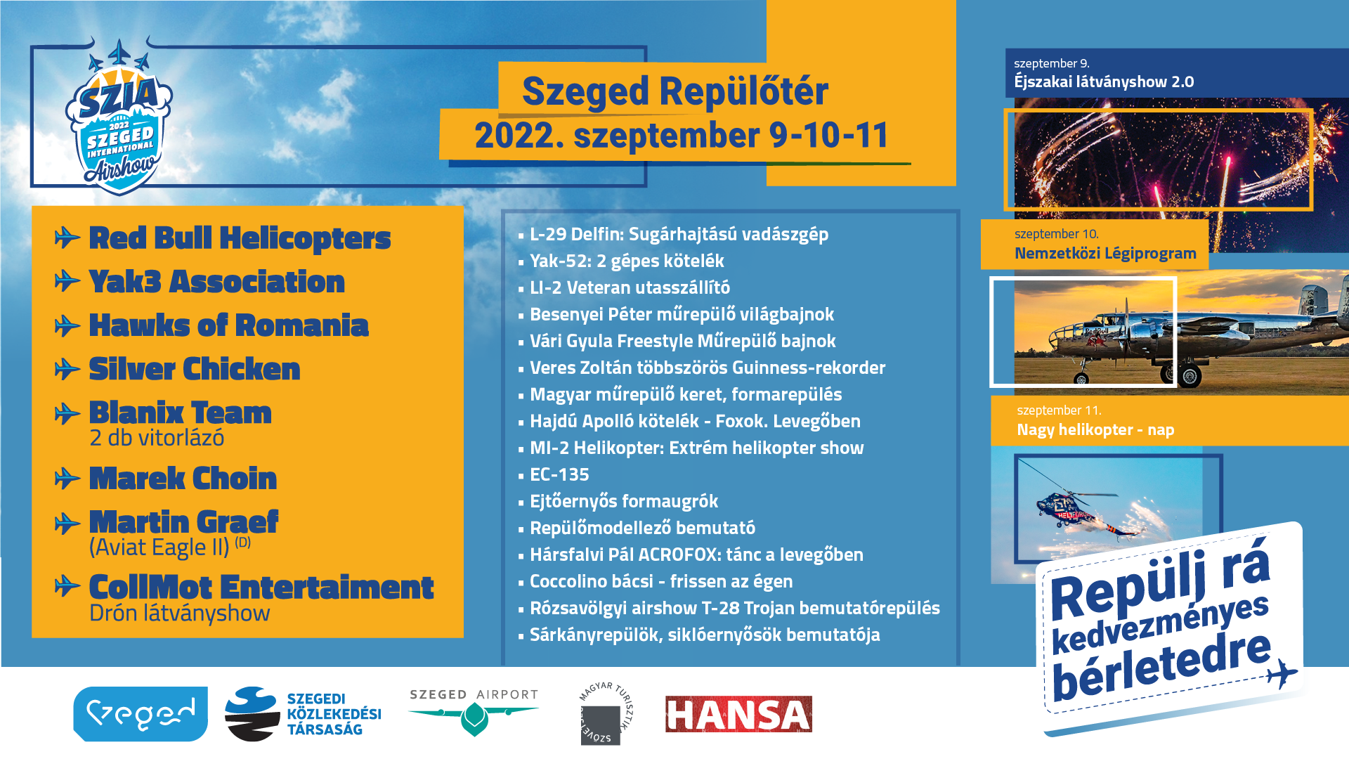 Lélegzetelállító látványosságok Szeged egén