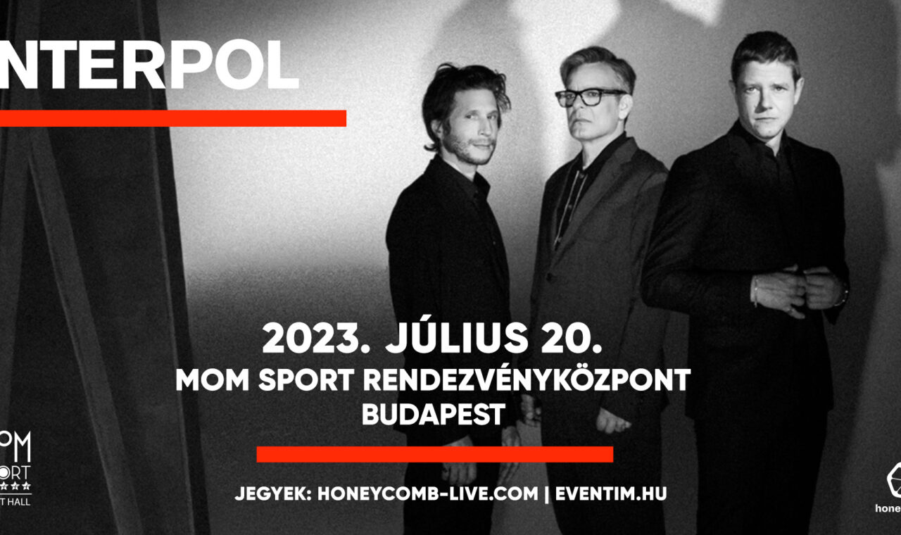 Az indie rock és post-punk ikon Interpol visszatér Budapestre