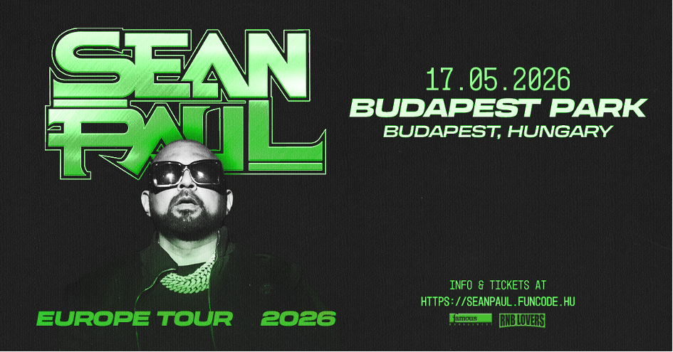 Sean Paul először Budapesten, a Budapest Parkban ad koncertet