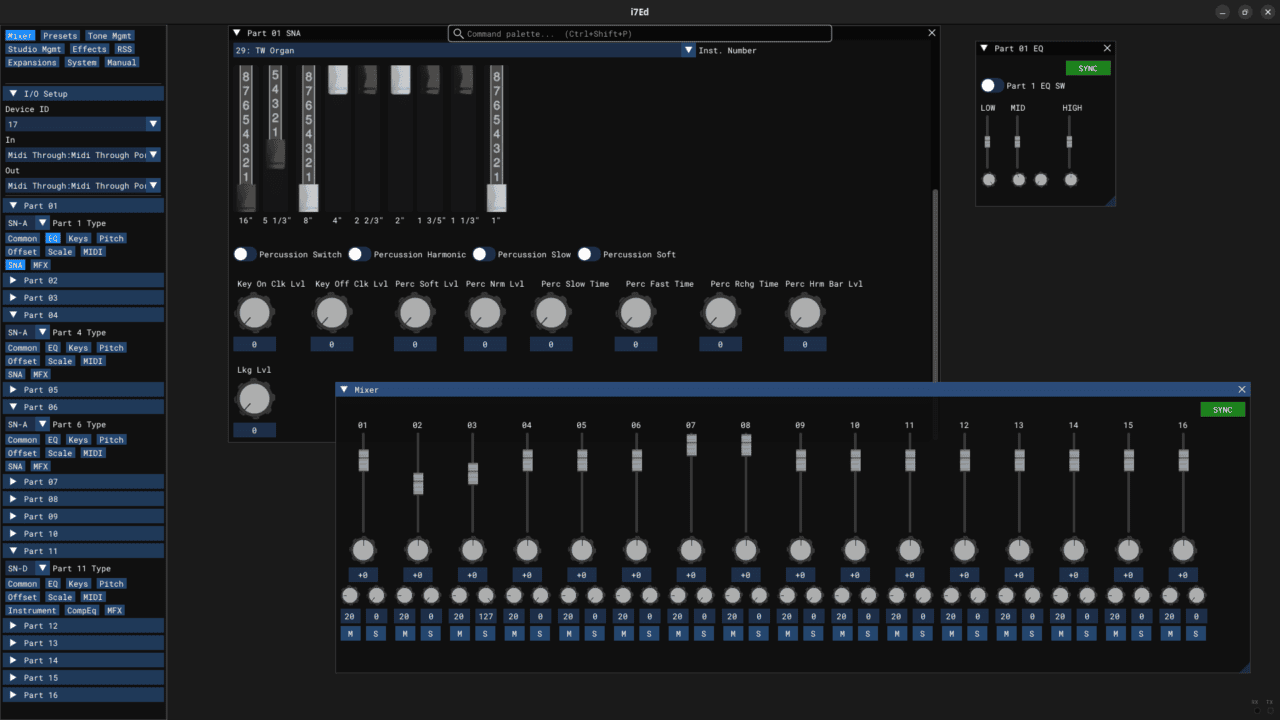 Integra-7 natív vezérlés - Integra-7 natív vezérlés – Új Integra-7 Editor: Natív vezérlés Roland rack szintijéhez
