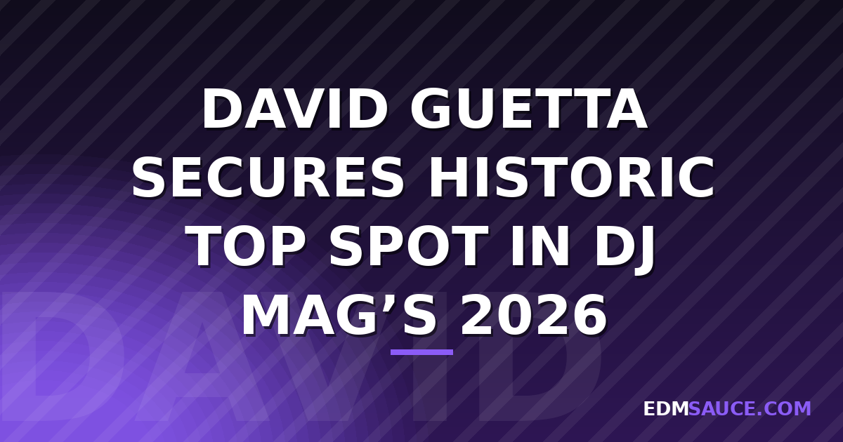 David Guetta visszatért az első helyre a DJ Mag listáján 2026-ban